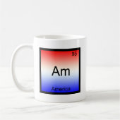 Am - America Chemistry Element Symbol Funny Kaffeetasse (Links)
