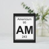 Am - Americium Postkarte (Stehend Vorderseite)