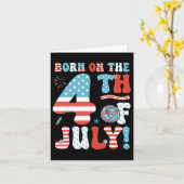 Am Amerikanische Unabhängigkeitstag 4. Juli Geburt Karte (Gelbe Blume)