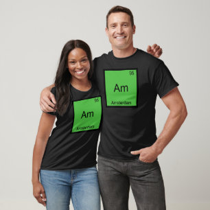 Am - Amsterdam Lustiges Chemie-Element-Symbol T-Sh T-Shirt