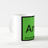 Am - Amuse-Bouche Chemistry Periodic Table Kaffeetasse (Vorderseite Links)