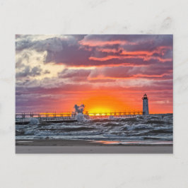 Am Anfang der Sunset Postkarte