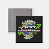 AM ANFANG DES GOTT Christlich Earth Day Magnet (Vorderseite/Rückseite)