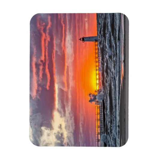 Am Anfang des Sonnenuntergangs Magnet (Vertikal)