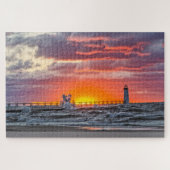 Am Anfang des Sonnenuntergangs Puzzle (Horizontal)