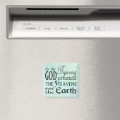 Am Anfang erschuf Gott Himmel und Erde Magnet (In Situ (Geschirrspüler))