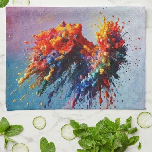 Am Anfang... Geschirrtuch (Gefaltet)