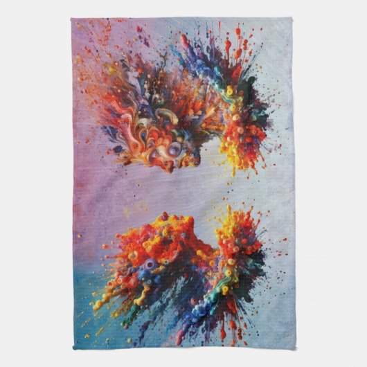 Am Anfang... Geschirrtuch (Vertikal)