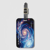 Am Anfang, Gott und Schöpfung Verse Gepäckanhänger (Vorderseite Vertikal)