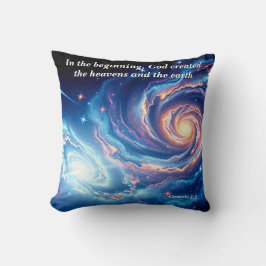 Am Anfang, Gott und Schöpfung Verse Kissen