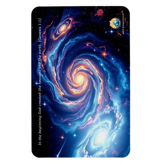 Am Anfang, Gott und Schöpfung Verse Magnet (Vertikal)