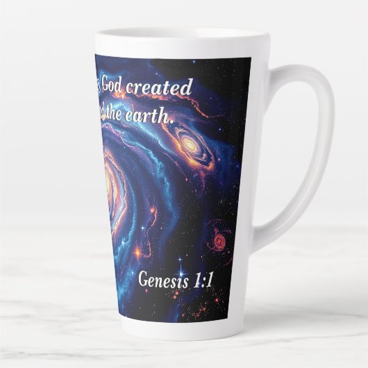 Am Anfang, Gott und Schöpfung Verse Milchtasse (Rechts)