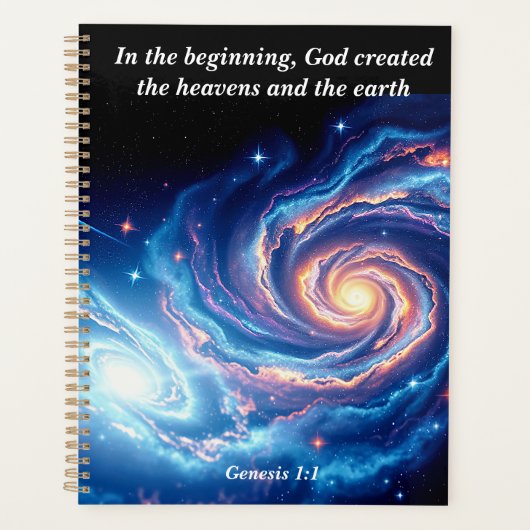 Am Anfang, Gott und Schöpfung Verse Planer (Vorderseite)