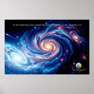 Am Anfang, Gott und Schöpfung Verse Poster