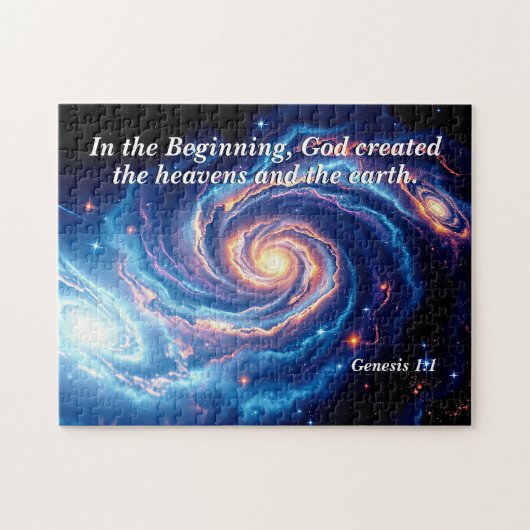 Am Anfang, Gott und Schöpfung Verse Puzzle (Horizontal)