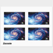 Am Anfang, Gott und Schöpfung Verse Rechteckiger Aufkleber (Blatt)