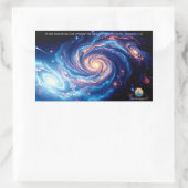 Am Anfang, Gott und Schöpfung Verse Rechteckiger Aufkleber (Tasche)