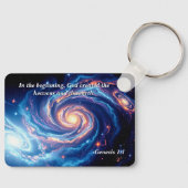 Am Anfang, Gott und Schöpfung Verse Schlüsselanhänger (Vorderseite)