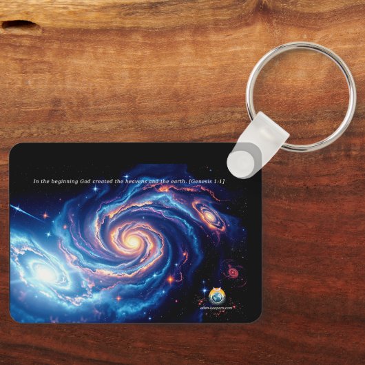 Am Anfang, Gott und Schöpfung Verse Schlüsselanhänger (Vorderseite)