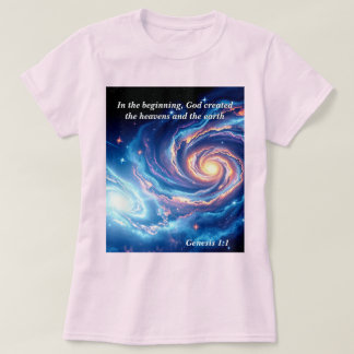 Am Anfang, Gott und Schöpfung Verse T-Shirt