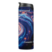 Am Anfang, Gott und Schöpfung Verse Thermosbecher (Nach rechts gedreht)