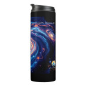 Am Anfang, Gott und Schöpfung Verse Thermosbecher (Nach rechts gedreht)