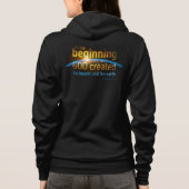 Am Anfang hat Gott Christliche Glaubensverse ersch Hoodie (Rückseite)
