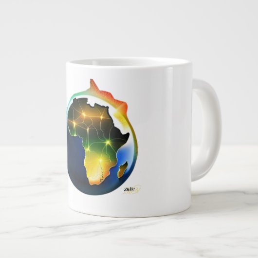 Am Anfang Jumbo-Tasse (Vorderseite Rechts)