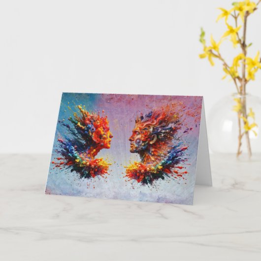 Am Anfang... Karte (Gelbe Blume)