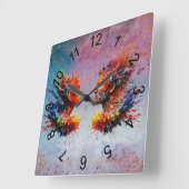 Am Anfang... Quadratische Wanduhr (Winkel)