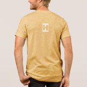 Am Anfang sagte Gott Gelassen, es gäbe Licht Tri-Blend Shirt (Rückseite)