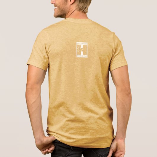 Am Anfang sagte Gott Gelassen, es gäbe Licht Tri-Blend Shirt (Rückseite)