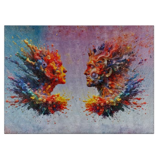 Am Anfang... Schneidebrett (Vorderseite)