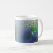 Am Anfang schuf Gott das HimmelsFraktal Kaffeetasse (VorderseiteRechts)