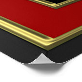 Am Anfang schuf Gott die Genesis Rot Poster (Ecke)