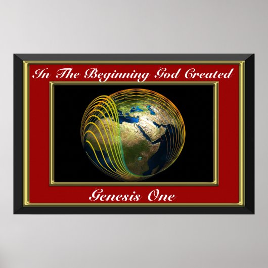 Am Anfang schuf Gott die Genesis Rot Poster (Vorne)