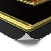 Am Anfang schuf Gott Genesis One Bl Feuer Poster (Ecke)