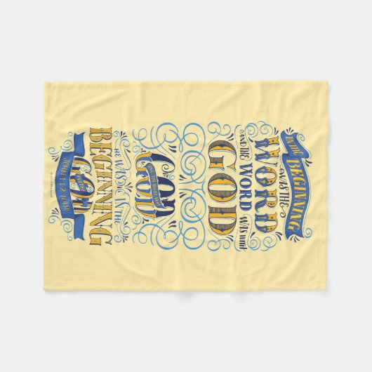 Am Anfang war das Wort Fleecedecke (Vorderseite (Horizontal))