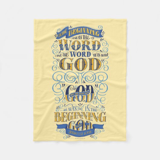 Am Anfang war das Wort Fleecedecke (Vorderseite)