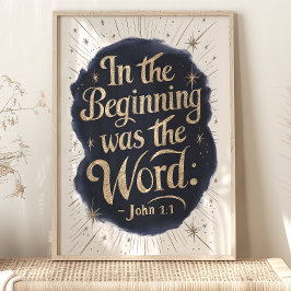 Am Anfang war das Wort: John 1:1 Poster