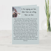 Am Anfang war Gott Karte (Vorderseite)