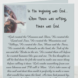 Am Anfang war Gott Karte