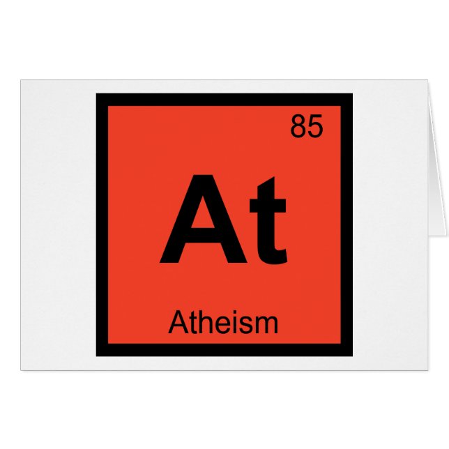 - Am Atheismus-Philosophie-Chemie-Symbol (Vorderseite (Horizontal))