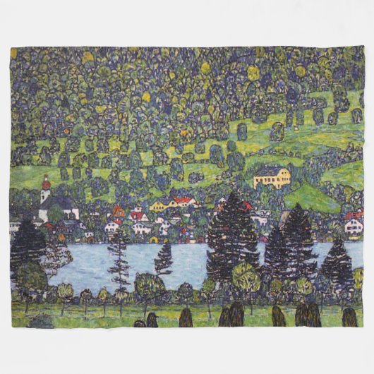 Am Attersee, Gustav Klimt Fleecedecke (Vorderseite (Horizontal))