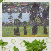 Am Attersee, Gustav Klimt Geschirrtuch (Gefaltet)