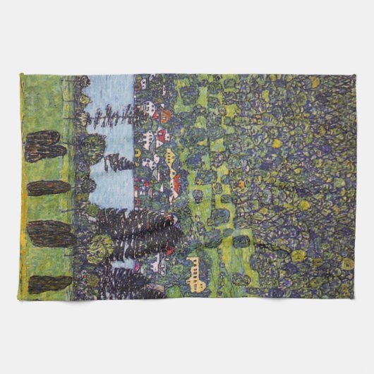 Am Attersee, Gustav Klimt Geschirrtuch (Horizontal)