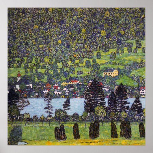 Am Attersee, Gustav Klimt Poster (Vorne)