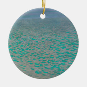 Am Attersee von Gustav Klimt, Vintage Fine Art Keramik Ornament