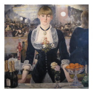Am Bar der Follies-bergere Edouard Manet Poster