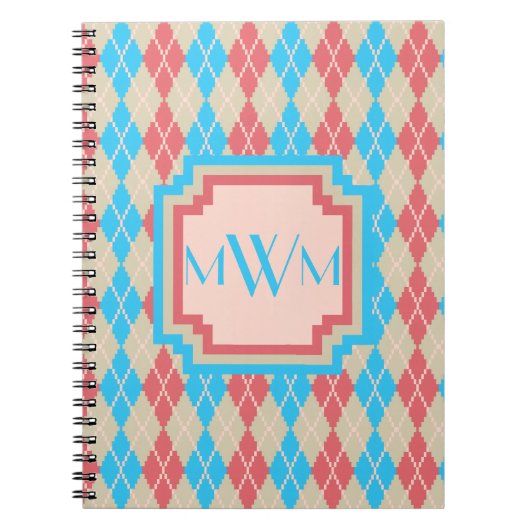 Am Beach Raute Notebook Notizblock (Vorderseite)